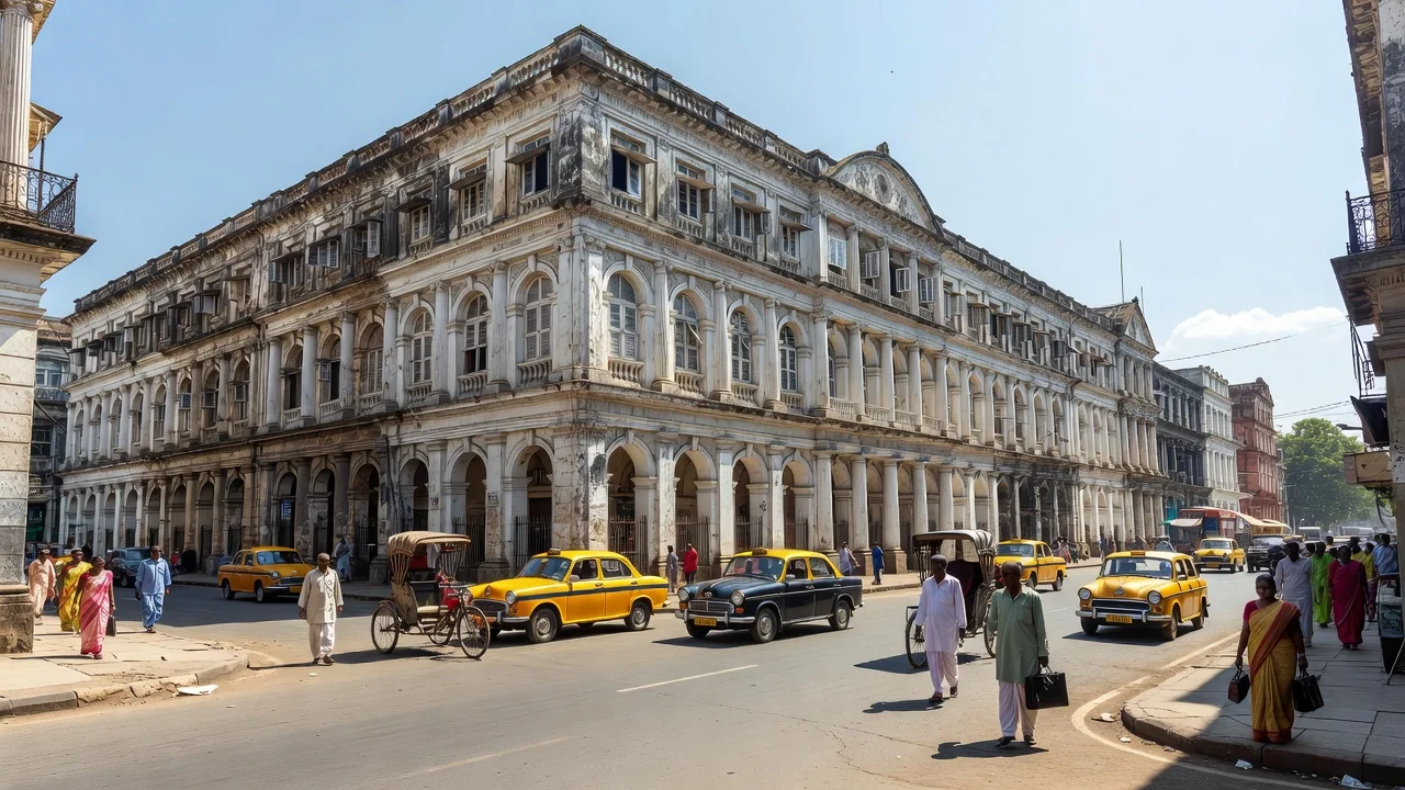 Historic business district of Kolkata, home of Shree Securities Limited